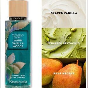 Victoria's Secret Warm Vanilla Woods Mist with Gold Cap
